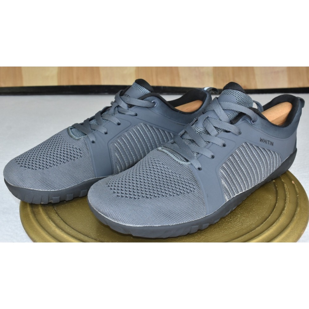 Whitin Barefoot Men Shoe Size 11 Wide 51 Lace Up Athletic Trail Running 44 Gray